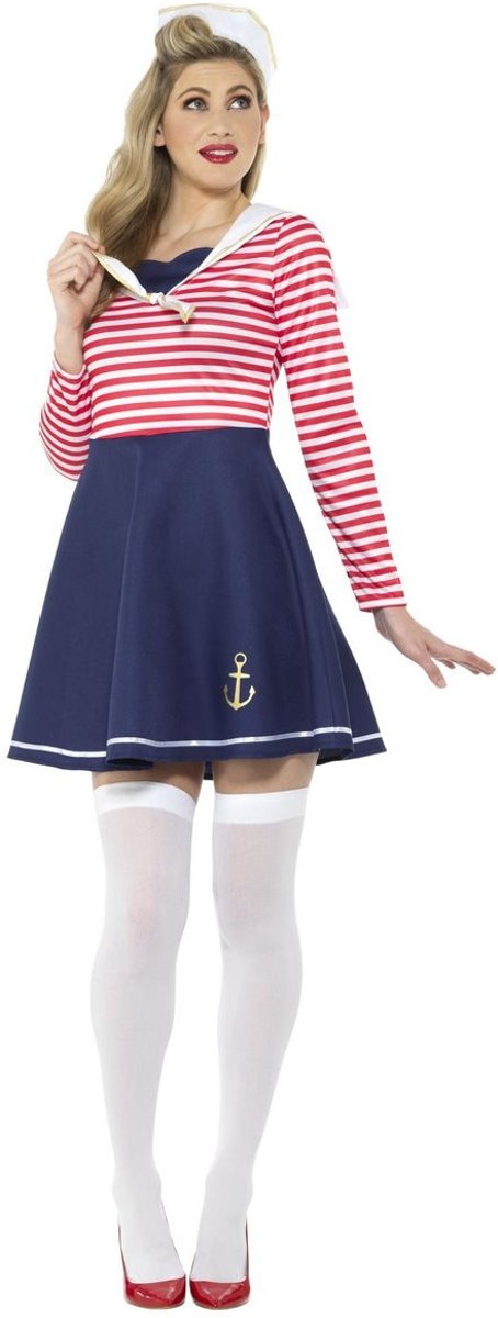 Kapitein & Matroos & Zeeman Kostuum | Dekhand Lichtmatroos Woelige Baren | Vrouw | XL | Carnaval kostuum | Verkleedkleding